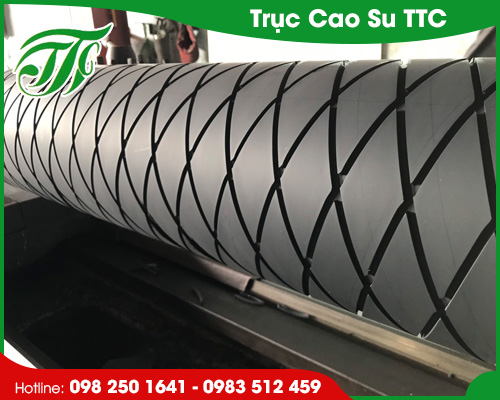 Trục cao su xẻ rãnh